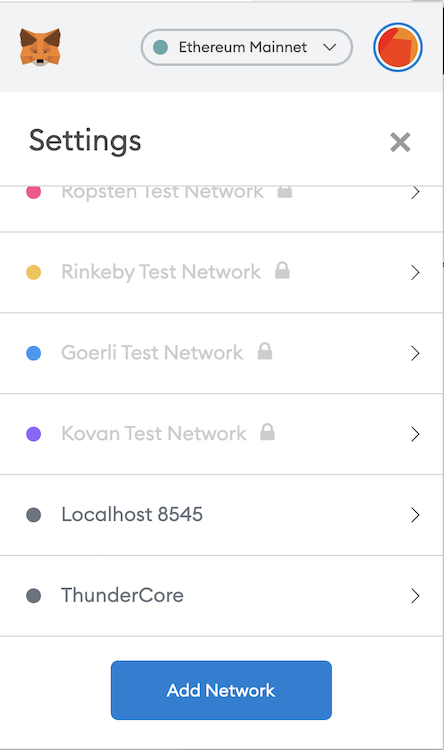 thundercore metamask